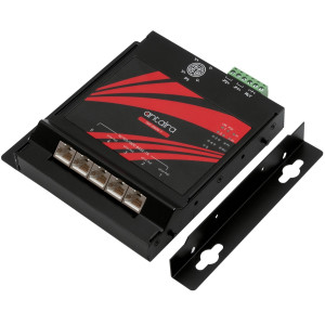 Antaira FNP-0500G-T 5-Port PoE+ Unmanaged Gb Ethernet Switch, Flat form factor, 30W per port